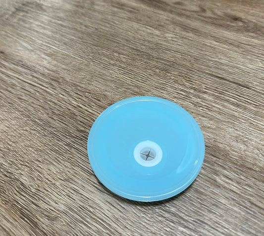 Plastic Light Blue Lid for 16 oz. Glass can